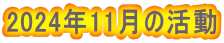 2024年11月の活動